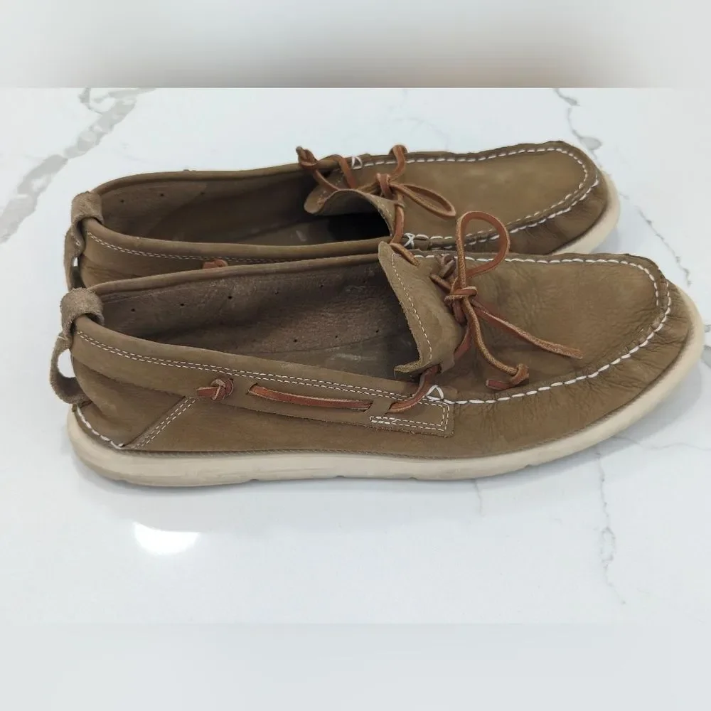 UGG Roy Men Casual Slip-on leather chestnut brown suede Beach Boat Shoes sz 11.5